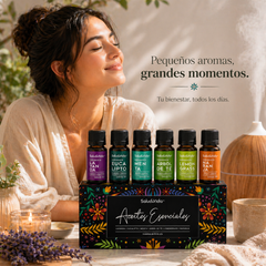S&V - Kit de 6 Aceites esenciales para Aromaterapia