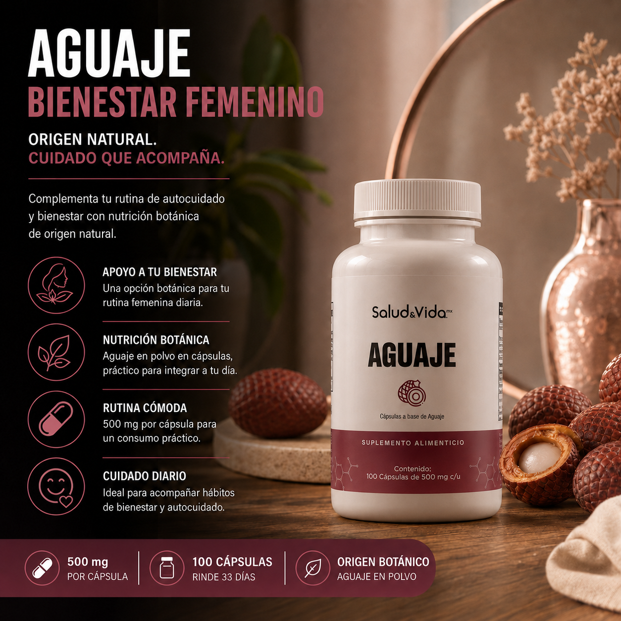 Aguaje Natural Peruano 500mg