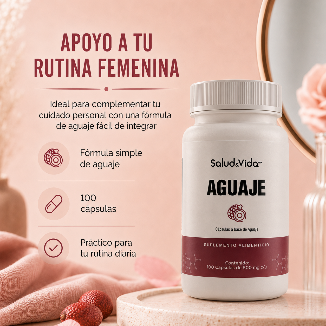 Aguaje Natural Peruano 500mg