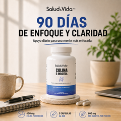 Colina E Inositol 1200mg por porción (2 cápsulas)