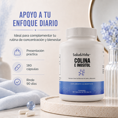 Colina E Inositol 1200mg por porción (2 cápsulas)