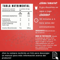 Creatina Monohidratada 450 gramos