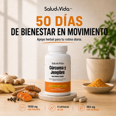 Cúrcuma, Jengibre y Pimienta Negra