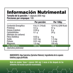 Espirulina 500mg