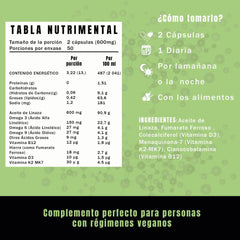 Multivitamínico para Veganos 100 cápsulas