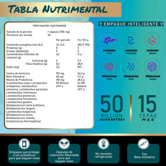 Probióticos para Hombre 15 cepas 50 billones UFC 60 porciones
