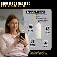 Treonato De Magnesio 100 cápsulas 680 mg