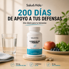 Zinc 20mg (Gluconato de Zinc)