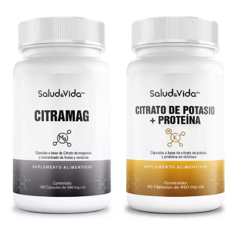 Citrapack - Citrato De Magnesio 100 Cápsulas Y Citrato De Potasio 60 Cápsulas - Pack