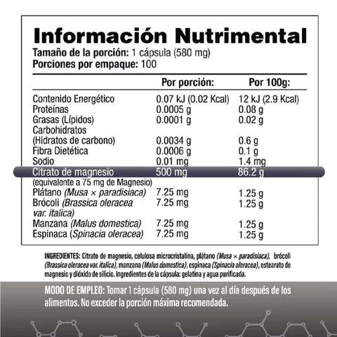 Citrapack - Citrato De Magnesio 100 Cápsulas Y Citrato De Potasio 60 Cápsulas - Pack
