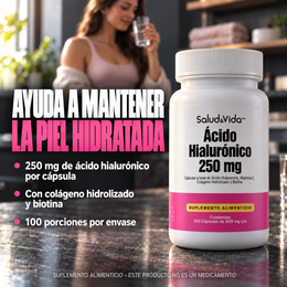 Ácido Hialurónico con Vitamina C, Colágeno y Biotina