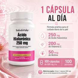 Ácido Hialurónico con Vitamina C, Colágeno y Biotina