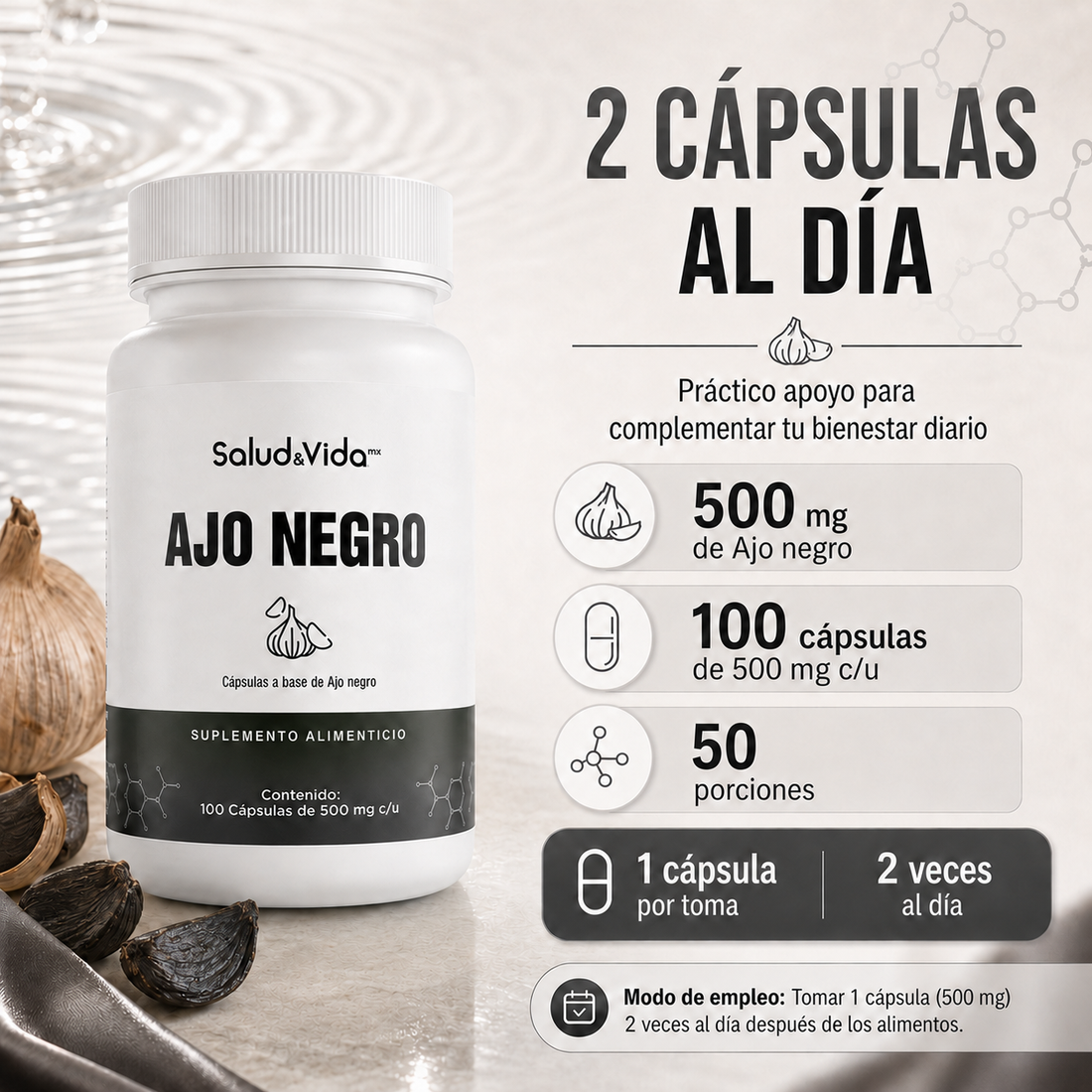 Ajo Negro 500mg
