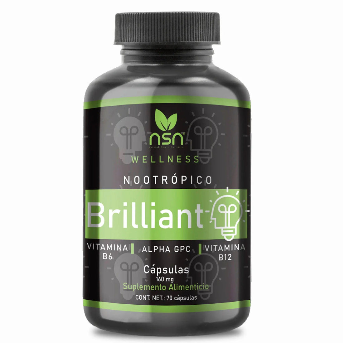 Nootrópico - Brilliant 70 cápsulas