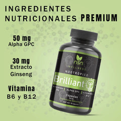 Nootrópico - Brilliant 70 cápsulas