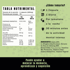 Nootrópico - Brilliant 70 cápsulas
