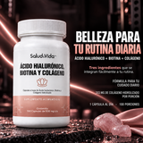 Biotina, Ácido Hialurónico y Colágeno 500mg