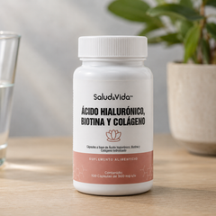 Biotina, Ácido Hialurónico y Colágeno 500mg