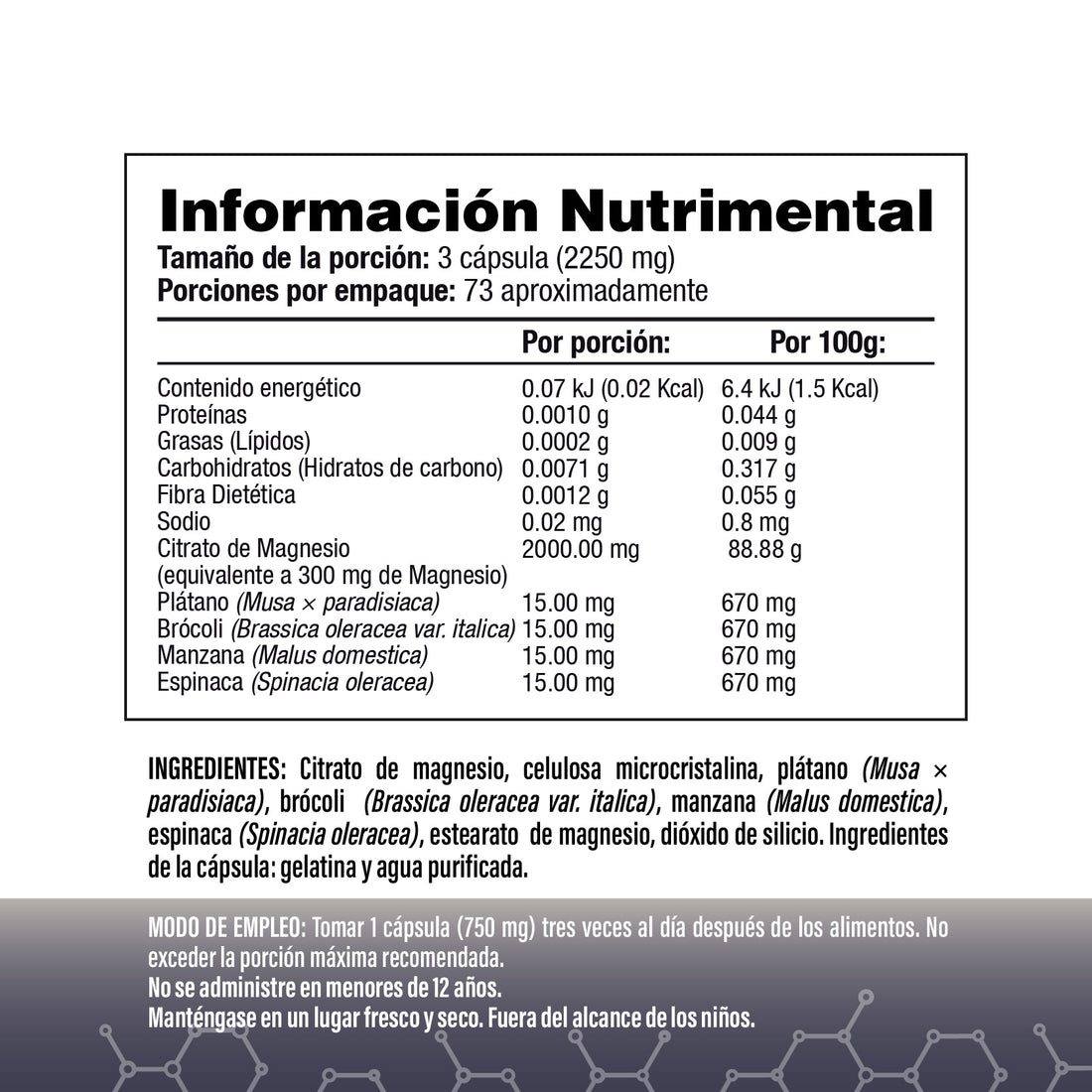 Pack Plus: Citrato de Magnesio 2000mg (220 Cápsulas) y Potasio 400mg (200 Cápsulas)