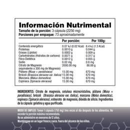 Pack Plus: Citrato de Magnesio 2000mg (220 Cápsulas) y Potasio 400mg (200 Cápsulas)