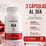 CLA 3000 mg por porción (3 Cápsulas)