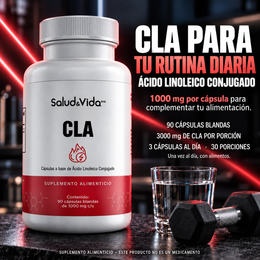 CLA 3000 mg por porción (3 Cápsulas)
