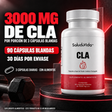 CLA 3000 mg por porción (3 Cápsulas)