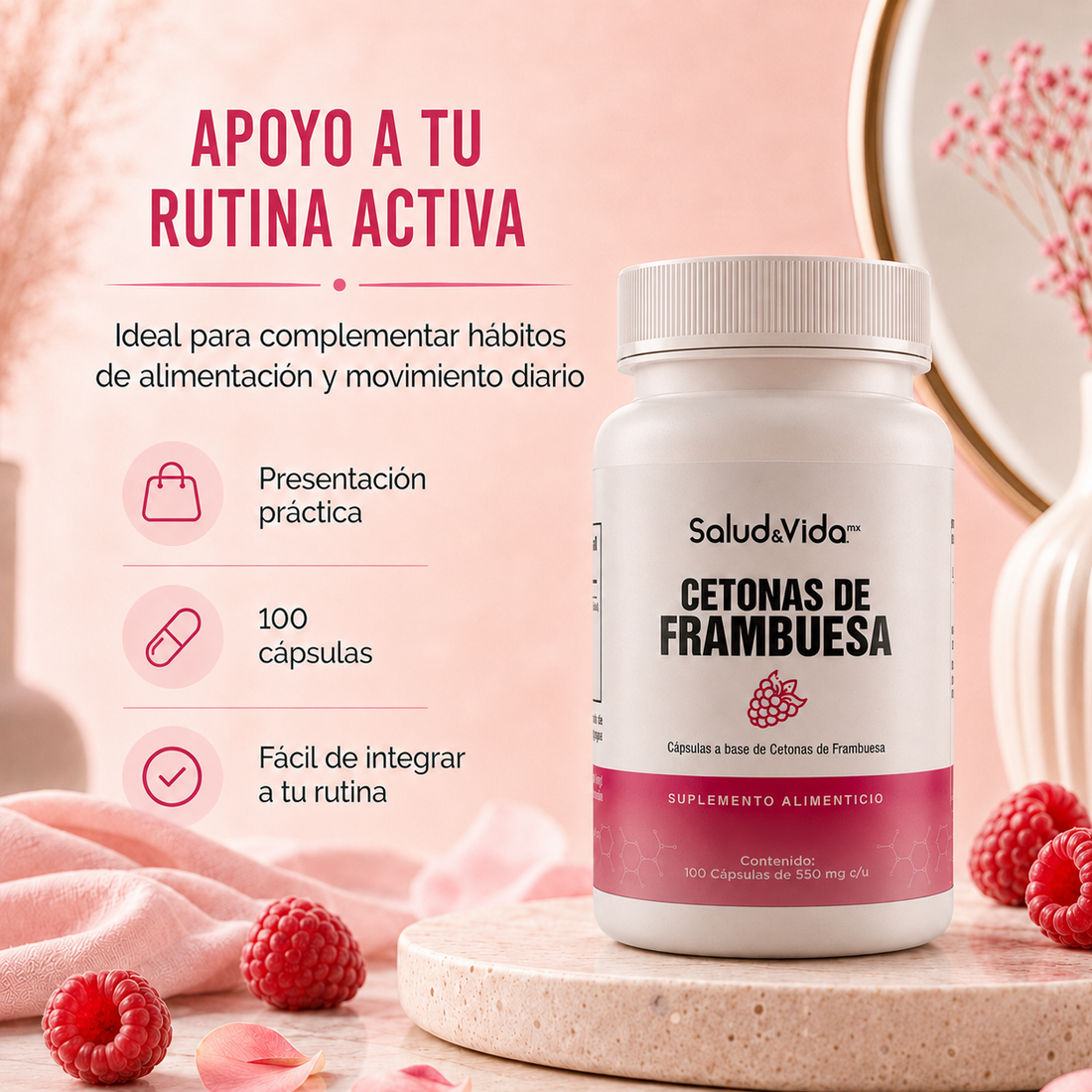 Cetonas de Frambuesa 550mg