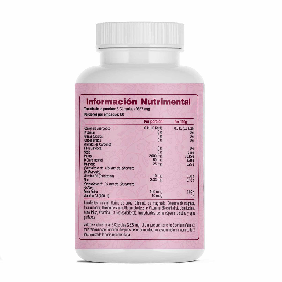 Myo & D-Chiro Inositol 2000mg + 50mg Por Porción