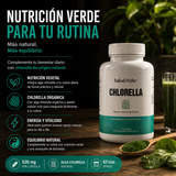 Alga Chlorella 1500mg por Porción (3 cápsulas) - Con Chlorella Orgánica