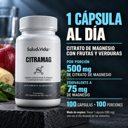 Citrato de Magnesio 500mg