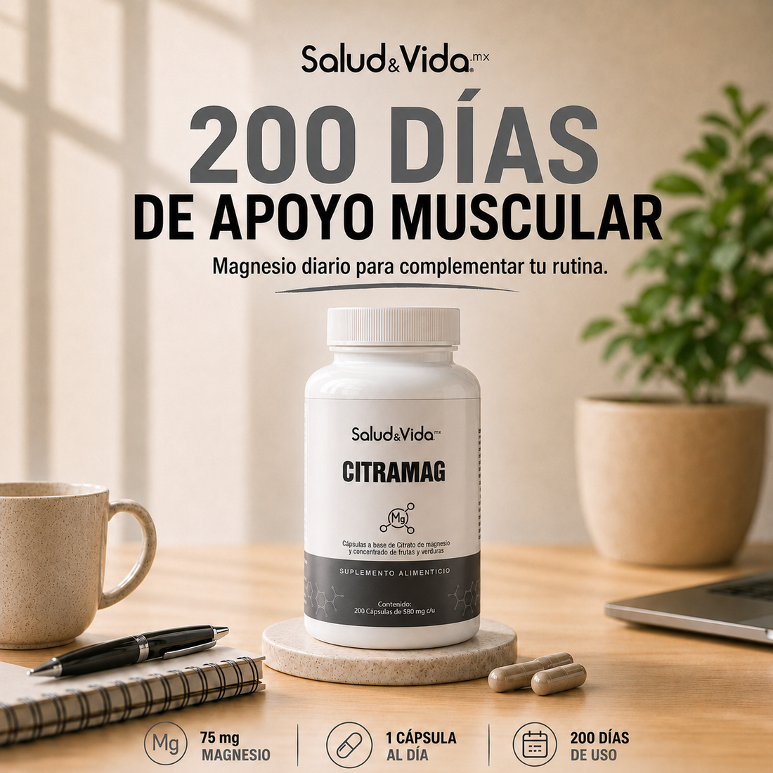 Citrato de Magnesio 500mg