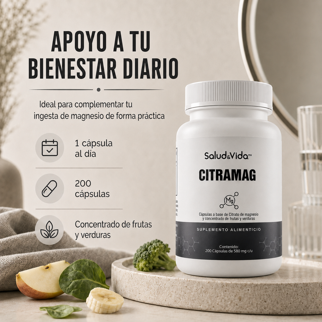 Citrato de Magnesio 500mg