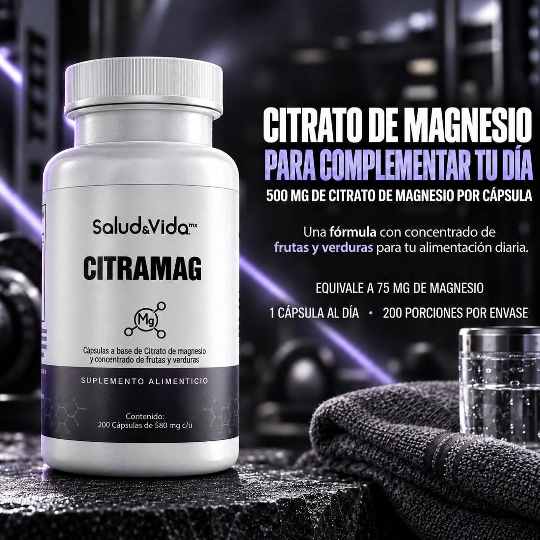 Citrato de Magnesio 500mg