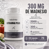Citrato De Magnesio 2000mg Por Porción (3 Cápsulas) - CITRAMAG PLUS S&V - Sin Gluten Y Sin OMG