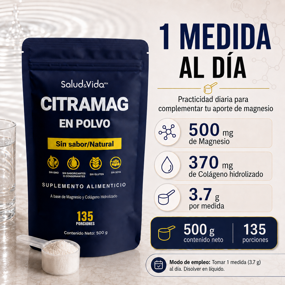 Citrato de Magnesio en Polvo