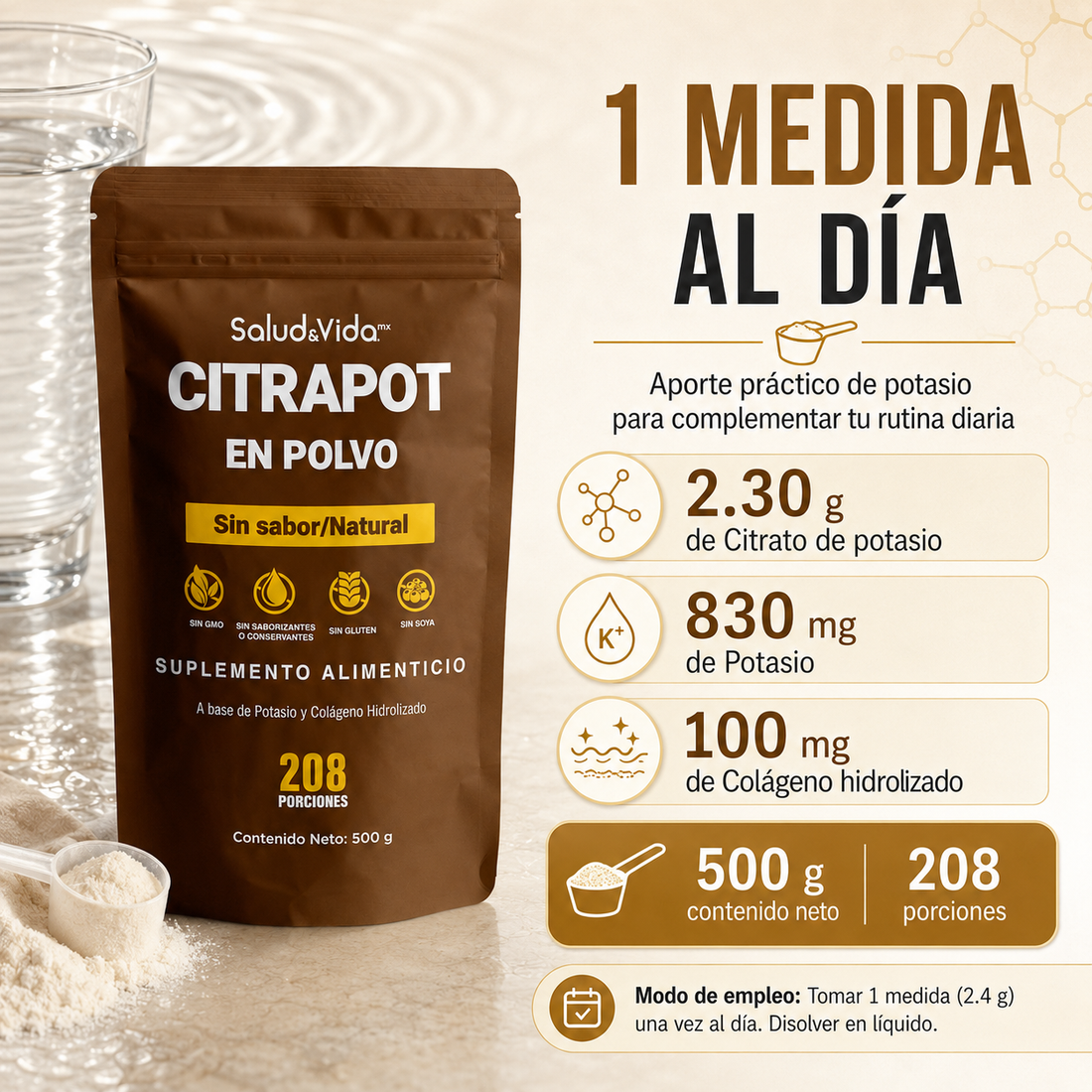 Citrato de Potasio en Polvo