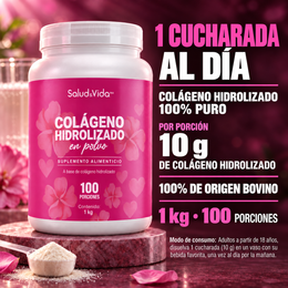Péptidos de Colágeno Hidrolizado en Polvo Tipo 1 y 3