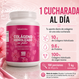 Péptidos de Colágeno Hidrolizado en Polvo Tipo 1 y 3