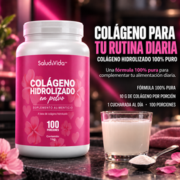 Péptidos de Colágeno Hidrolizado en Polvo Tipo 1 y 3