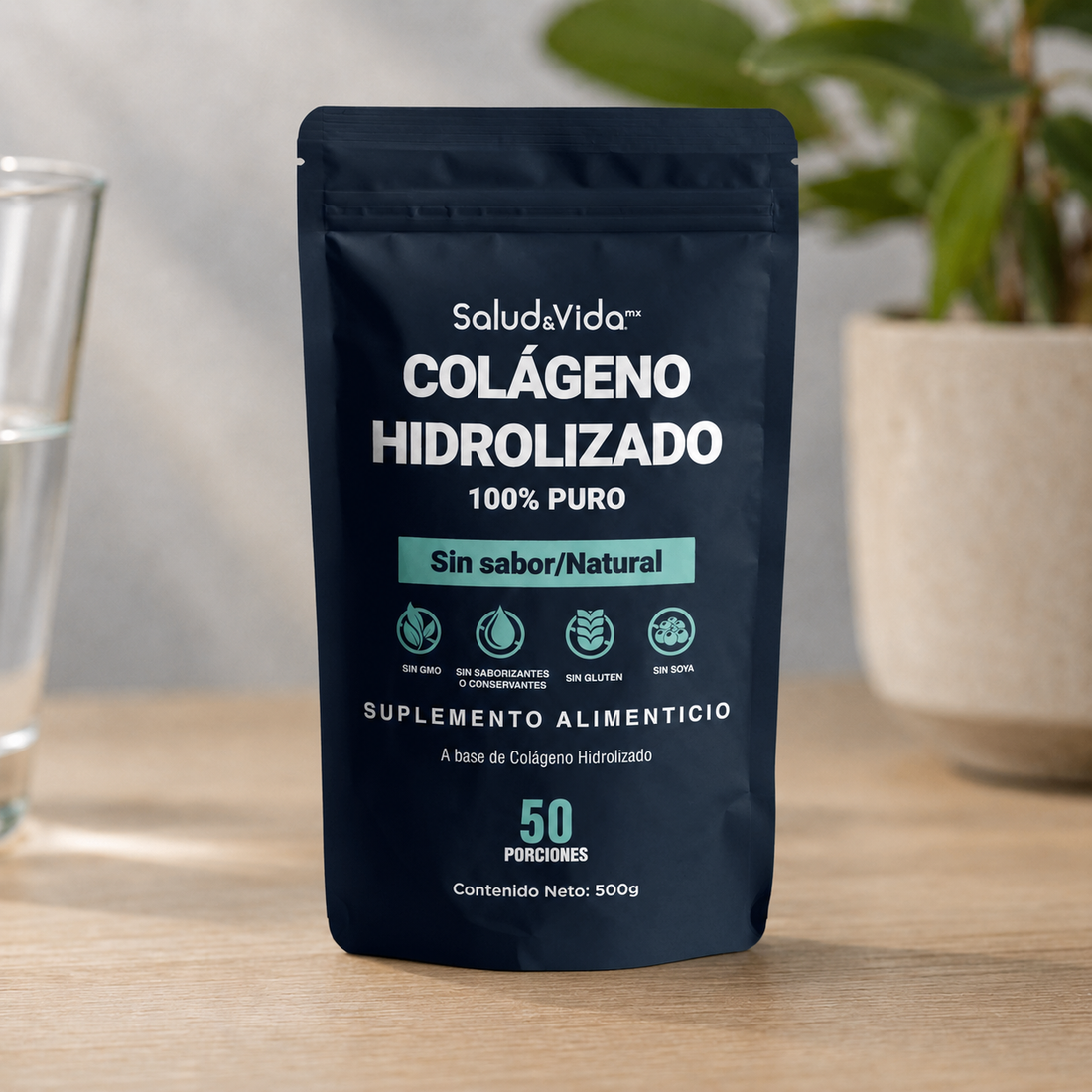 Péptidos de Colágeno Hidrolizado en Polvo Tipo 1 y 3