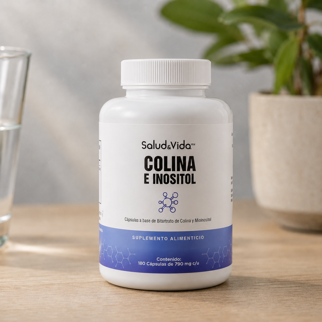 Colina E Inositol 1200mg por porción (2 cápsulas)