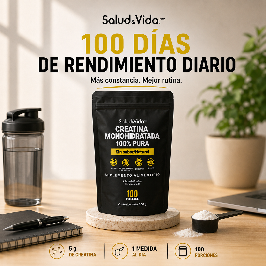 Creatina Monohidratada 100% Pura