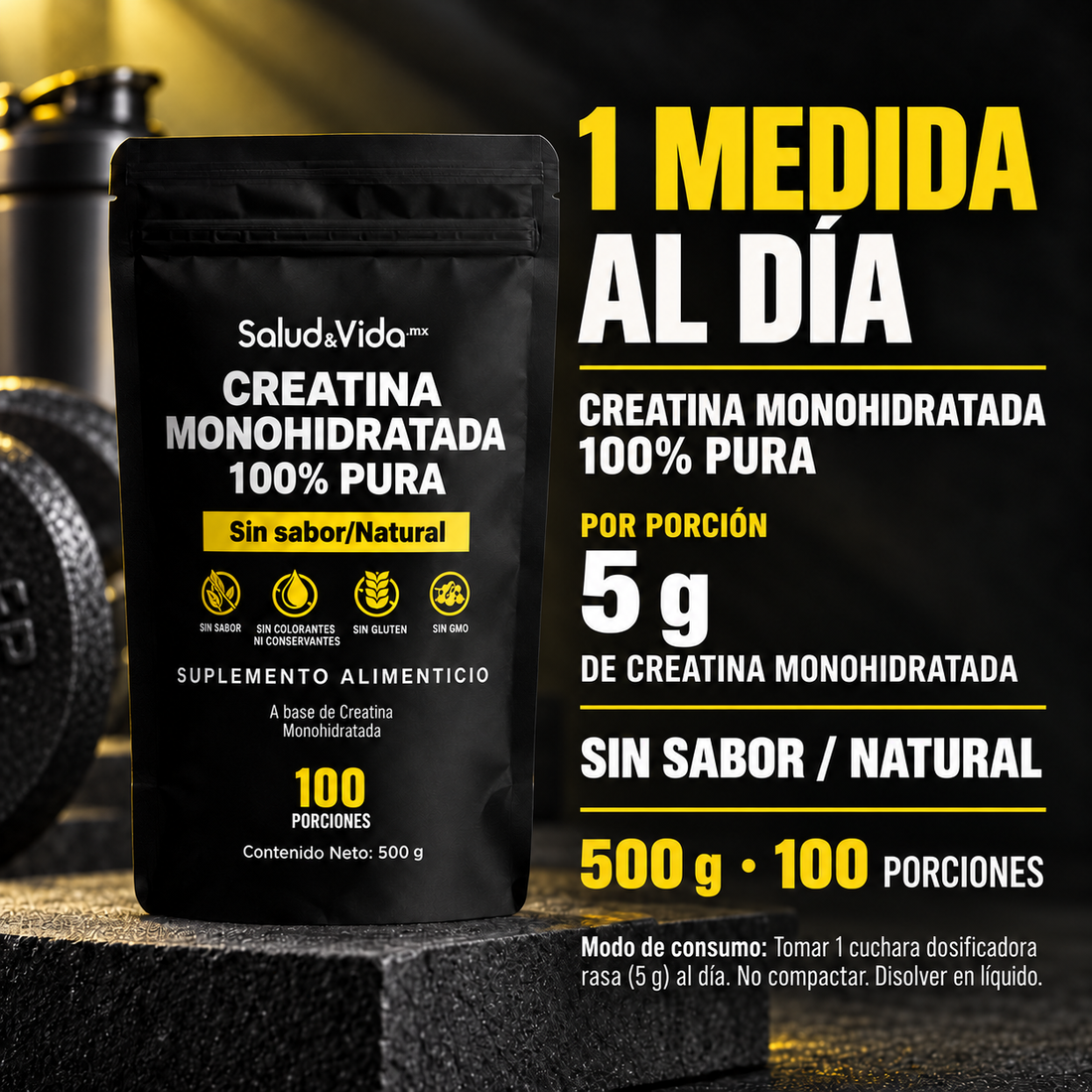 Creatina Monohidratada 100% Pura