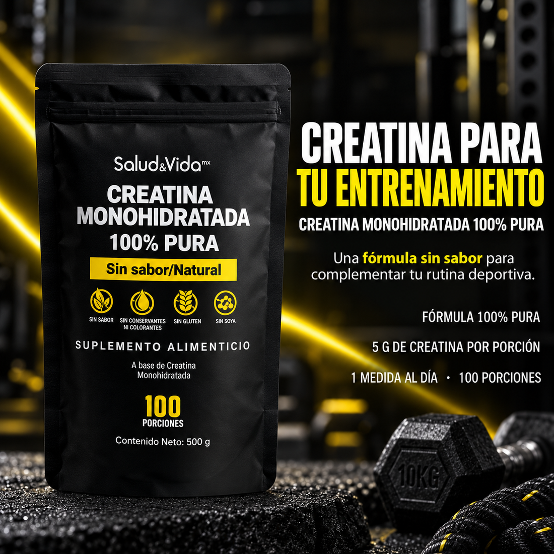 Creatina Monohidratada 100% Pura