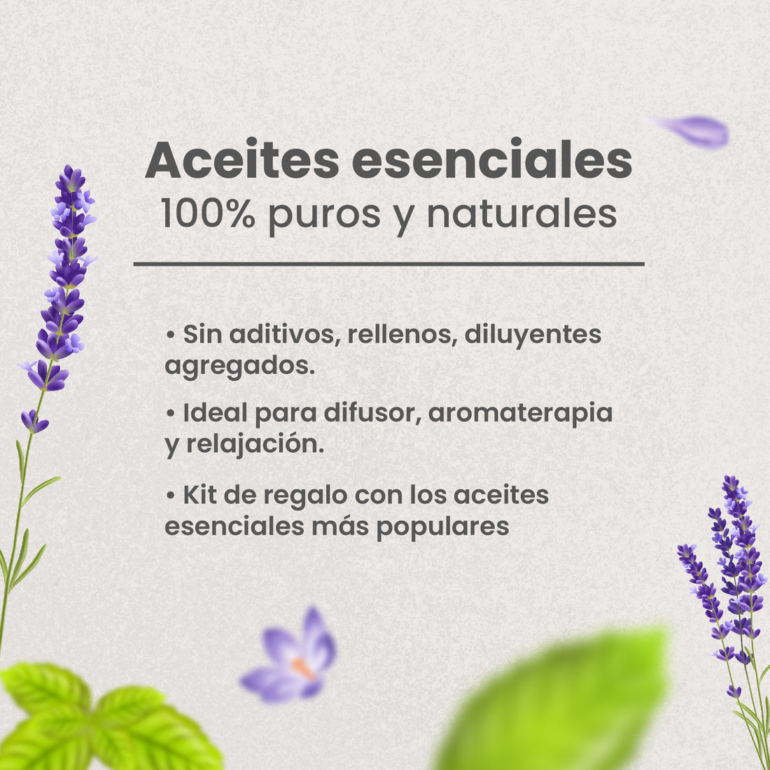 Kit de 6 Aceites esenciales para Aromaterapia