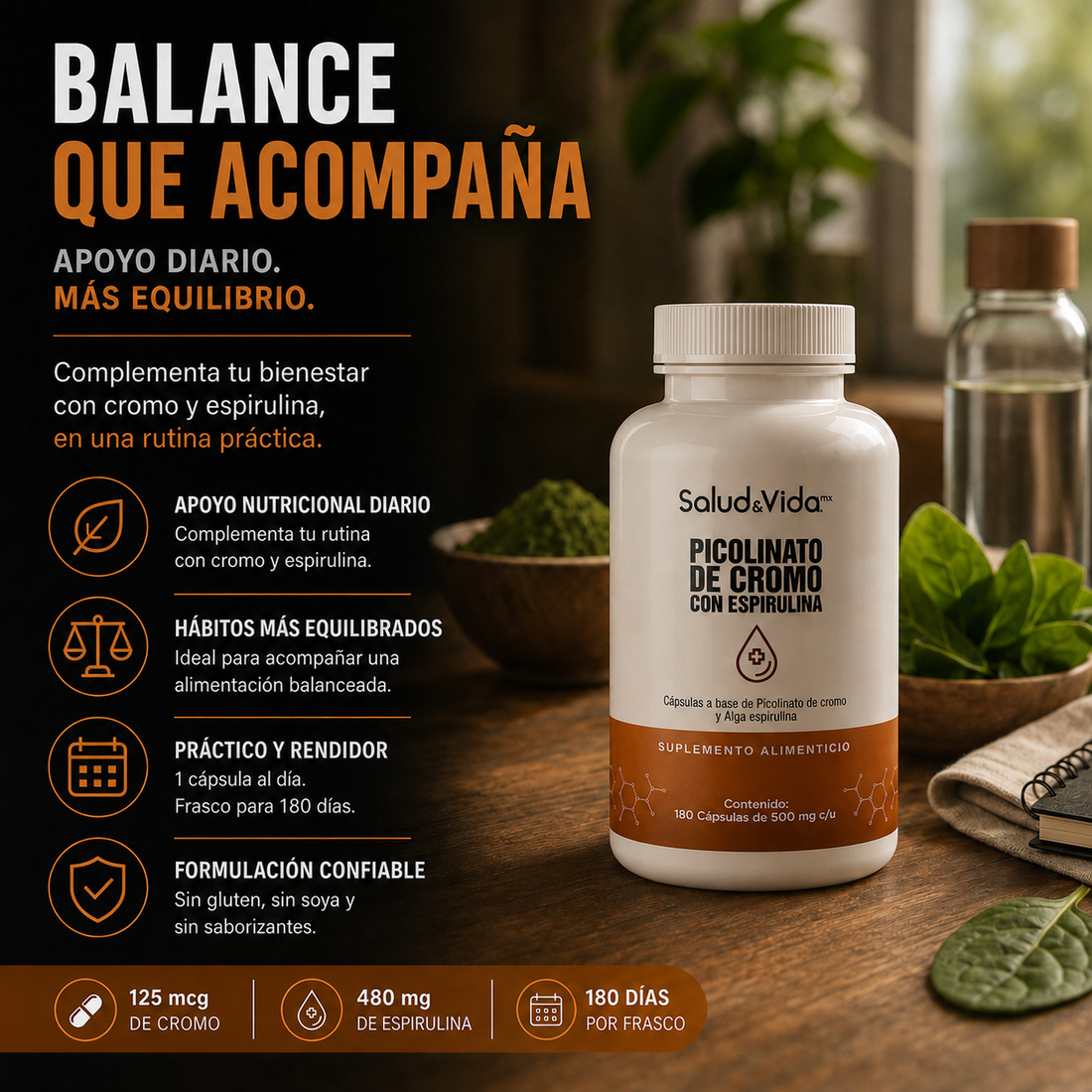Picolinato De Cromo 1000mcg