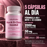 Myo & D-Chiro Inositol 2000mg + 50mg Por Porción