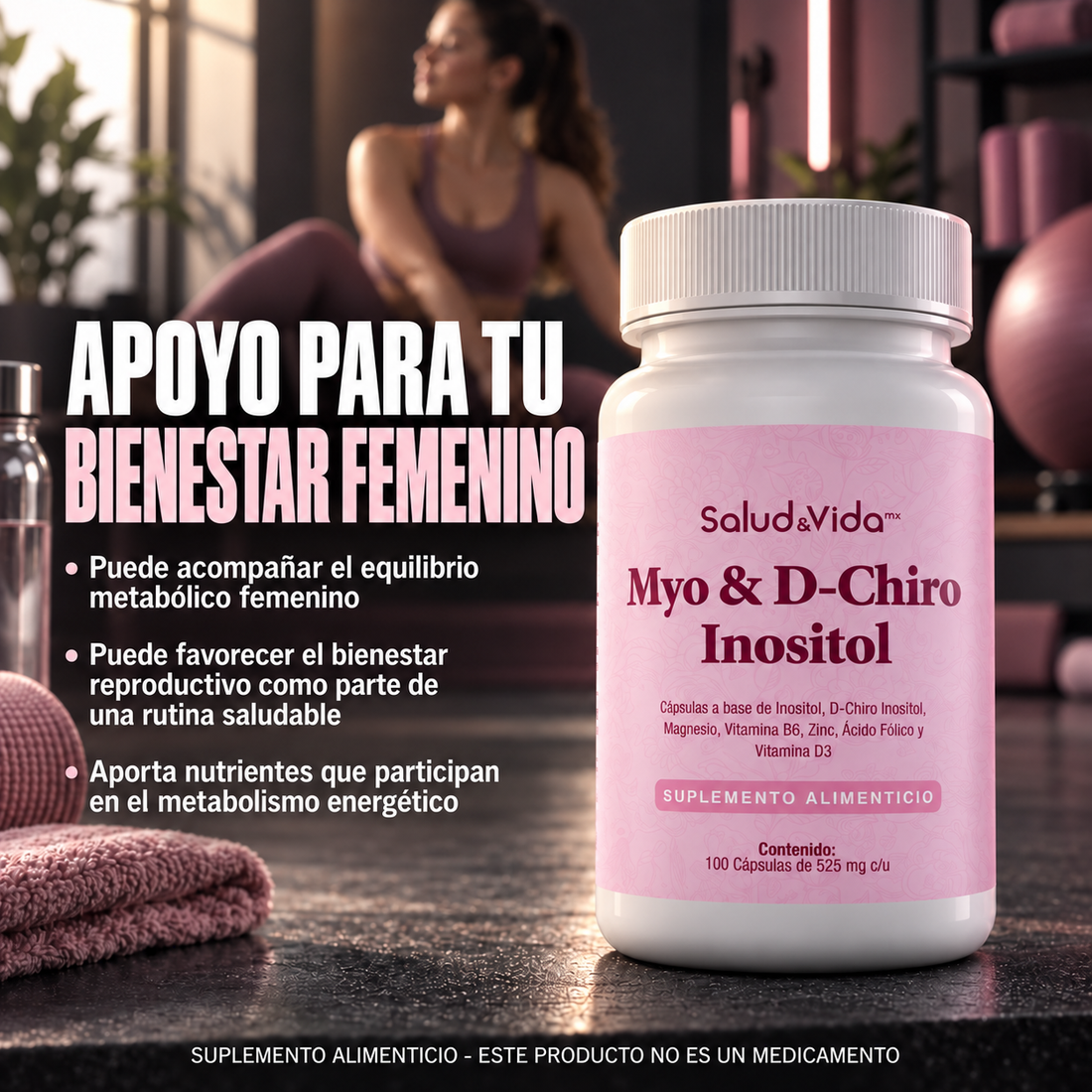 Myo & D-Chiro Inositol 2000mg + 50mg Por Porción