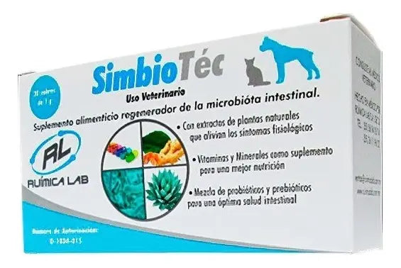 Suplemento Regenerador de Microbiota Intestinal para Perro y Gato - SimbioTéc